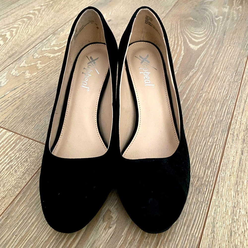 Black heels by Xappeal, size 7